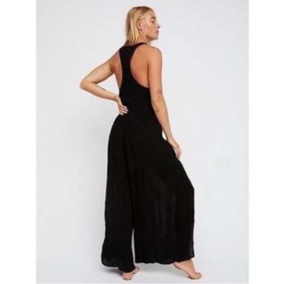 Free People Amalfi One Piece Wide Leg Embroidered Jumpsuit - Picture 2 of 13